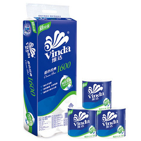 Vinda 维达 蓝色经典 3层160g*10卷 *3件 45.85元（合15.28元/件） ￥46
