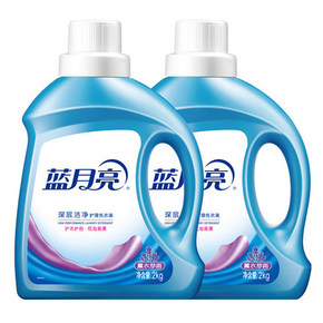 蓝月亮 洗衣液 薰衣草香 2kg*2瓶 *2件 53.86元包邮（前1分钟，合26.93元/件） ￥
