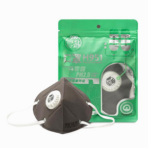 ￥14.8包邮 999雾霾口罩 H951 雾霾口罩防尘透气呼吸阀爱戴口罩