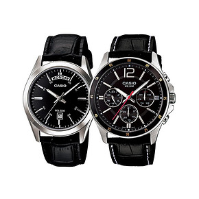 8日0点：卡西欧（CASIO） 大众指针系列 MTP-1370D-7A2VDF 男士时装腕表 *2件 384.4