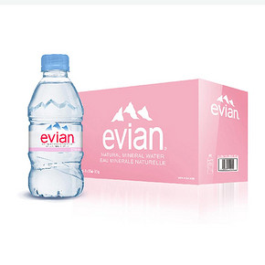 依云（evian） 矿泉水 330ml*24瓶 *3件 191.4元（合63.8元/件）