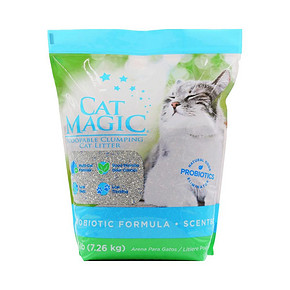 8日0点：CatMagic 喵洁客 益生菌膨润土猫砂 洋甘菊香型 16磅 *2件 98.5元包邮（