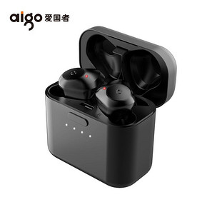 Aigo/爱国者T06 真无线蓝牙耳机双耳入耳式 运动跑步蓝牙耳机男女 苹果小米