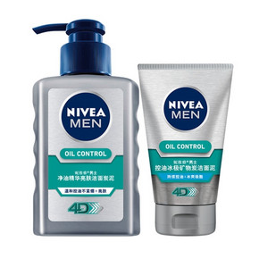 10点开始：NIVEA 妮维雅 男士洁面炭泥 150ml+洁面乳50g 17.5元（限前半小时） ￥