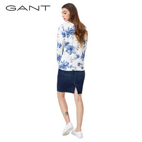 GANT/甘特秋新品女士自然腰半身裙包臀时尚休闲气质中裙440106 *3件 1279.2元（