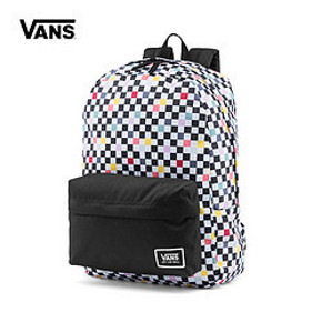Vans范斯官方正品 棋盘格印花女士运动休闲背包 109元
