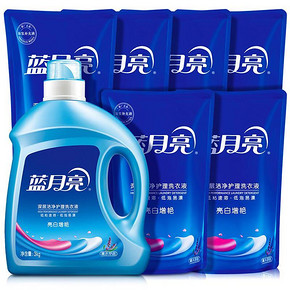 16日0点：蓝月亮 洗衣液 薰衣草香 18斤套装 54.95元包邮（前1000件） ￥55
