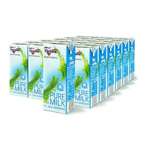 88VIP：Theland 纽仕兰 低脂纯牛奶 250ml*24盒 *4件 157元（双重优惠） ￥69