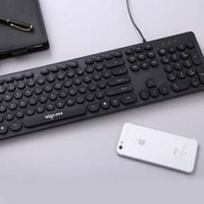 aigo 爱国者 W916A 圆键帽有线键盘 19.9元包邮 ￥20