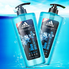 阿迪达斯男士冰点沐浴露600ml*2 限时特价39.8元包邮