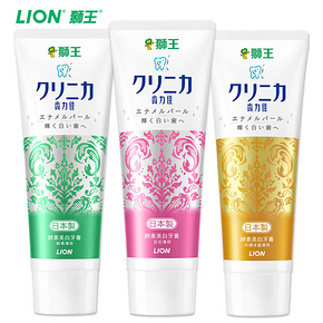 LION狮王齿力佳进口酵素美白牙膏130g*3 限时特价69.9元包邮