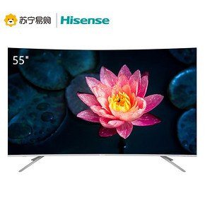 Hisense 海信 HZ55E6AC 55英寸4K曲面全面屏液晶电视 3299元包邮