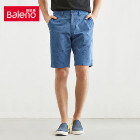 ￥47.24 Baleno 班尼路男装 时尚印花五分裤男裤