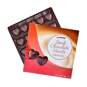 比利时进口可尼斯心形夹心黑巧克力200g情人节零食糖果礼物礼盒装 19.9元
