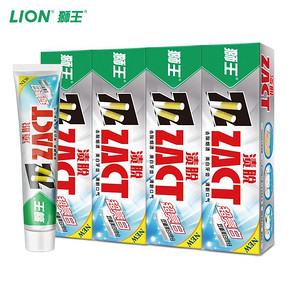 LION/狮王渍脱超亮白牙膏150g*4 限时特价79.9元包邮含税