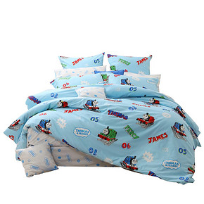 28日10点： Dohia 多喜爱 托马斯系列 纯棉四件套 1.8m 199元包邮