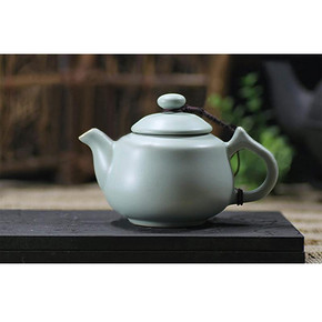 陶立方 茶壶陶瓷茶壶汝瓷双耳壶 手抓壶大号盖碗泡茶碗防烫茶壶 66元