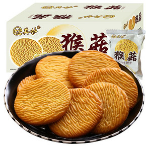 其妙 猴菇饼干 1000g 9.9元