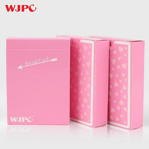 扑克牌塑料pvc可爱少女防水可水洗创意魔术朴克道具花切双面磨砂 13.9元