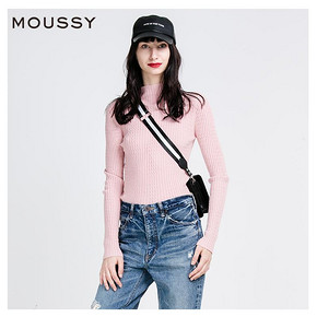 MOUSSY 010BSS70-0710 女士半高领针织衫 *2件 286.4元（合143.2元/件）