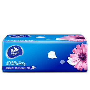 4日10点、88VIP：维达 超韧抽纸 3层120抽24包 *2件 78.92元包邮（前5分钟，39.46元