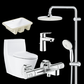8日10点： GROHE 高仪 恒温花洒套装+马桶+面盆龙头 5088元包邮