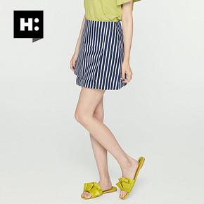 H:CONNECT 30172-152-092-30 女士条纹半身裙 68元