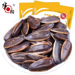 半日闲葵花籽瓜子批发小包装散装零食原味核桃味焦糖瓜子258g*6袋 26.8元