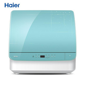Haier/海尔 小海贝台式6套洗碗机全自动家用除菌消毒烘干EBW4711H 1599元