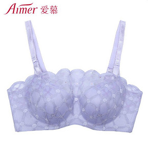 爱慕aimer真我感受3/4无托连体薄模杯抹胸款文胸AM17JS1 159元