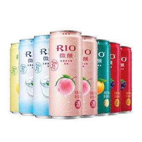 10点：2件x8罐 RIO 锐澳 5口味 预调鸡尾酒 330ml 前5分钟69元