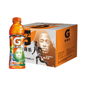 佳得乐橙味功能饮料600ml*15整箱百事可乐百事出品 *15件 37.38元（合2.49元/件
