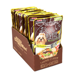 日本多格漫美味时间成犬消臭低脂肪鸡肉罐包70gX12 狗湿粮狗零食 36元