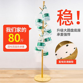 衣帽架落地挂衣架实木卧室衣服架子简约现代房间客厅家用简易收纳 49元