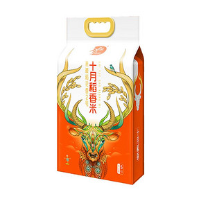 10日10点、88VIP：十月稻田 十月稻香 稻花香2号 大米 5kg *2件 59.8元包邮（双重