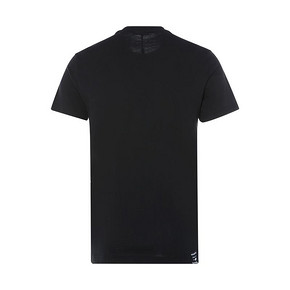 VERSACE JEANS 小老虎及品牌logo装饰黑色纯棉男士短袖T恤 768元