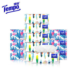 Tempo得宝Mini系列4层抽取式餐巾纸80抽无香软抽纸12包箱装小包 34.99元