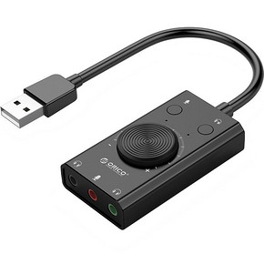 奥睿科（ORICO） SC1-BK 三合一 USB外置音频转换器 24元