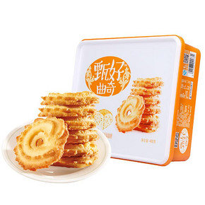 好吃点饼干甄好曲奇黄油味400g休闲零食礼盒健康下午茶小吃点心 19.71元