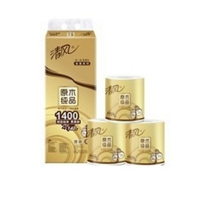 88VIP：清风 原木纯品金装 卷纸 4层140g*10卷 *9件 107.23元包邮（合11.91元/件） 