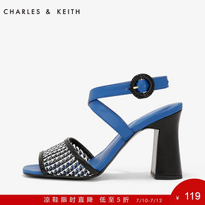 17日10点： CHARLES&KEITH CK1-60280124 女士复古凉鞋 低至107.1元