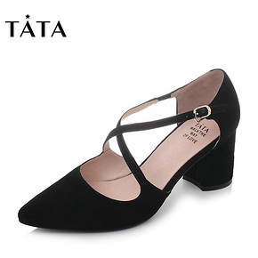 Tata 他她 女士高跟凉鞋时装凉鞋 S1A05AK8 灰色 33 288元
