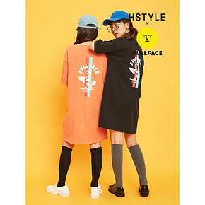 19日0点： HSTYLE 韩都衣舍 EB0116 印花短袖连衣裙 *2件 78元包邮（合39元/件）