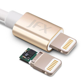 JFX 金飞迅 MFi认证 苹果lightning数据线 1M 2色可选 19.8元