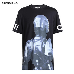 TRENDIANO 3JC2022340 男装 字母图案纯棉圆领短袖T恤 *3件 165.9元（合55.3元/件）