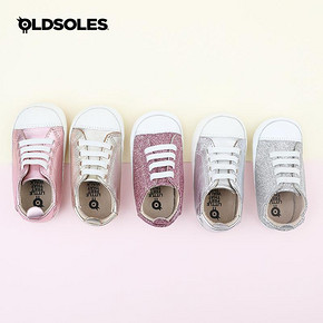 ￥318 Old soles 学步鞋男女宝宝手工松紧带婴儿鞋