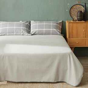 老粗布凉席三件套夏季凉席双人可折叠席子机洗席透气 239元