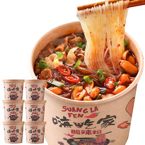 酸辣粉 嗨吃家6桶装海吃螺蛳粉方便面正宗忆之味重庆速食粉丝米线 13.8元