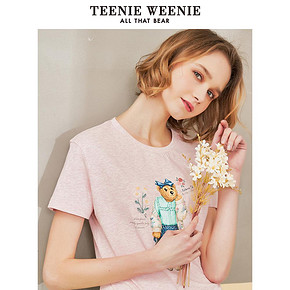TeenieWeenie小熊夏季新款女装可爱卡通短袖t恤宽松韩版半袖 *3件 381.6元（合127