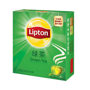 T立顿茶包绿茶包优选黄山/四川绿茶茶叶袋泡茶包100包 29.9元